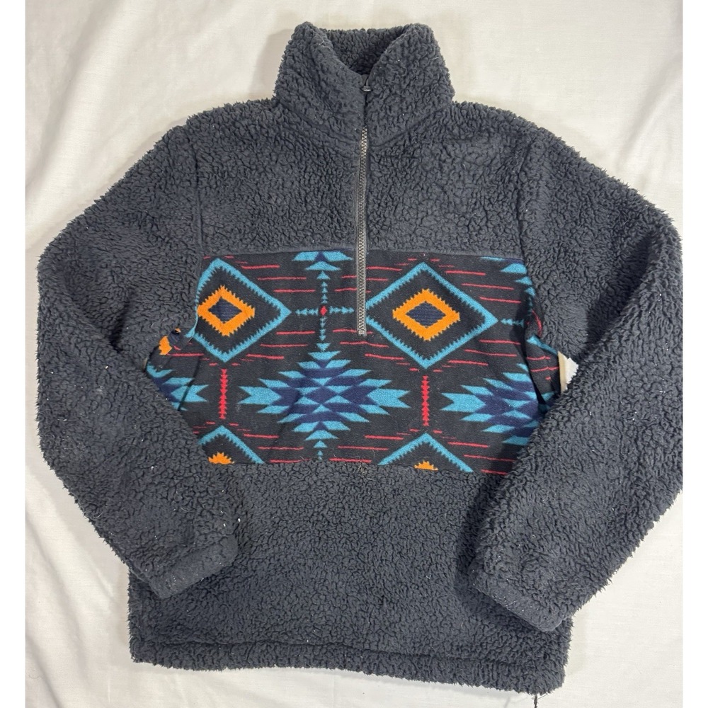 Outback Trading CoWomen's‎ Small Abigail Henley Sherpa Pullover Aztec Sweater